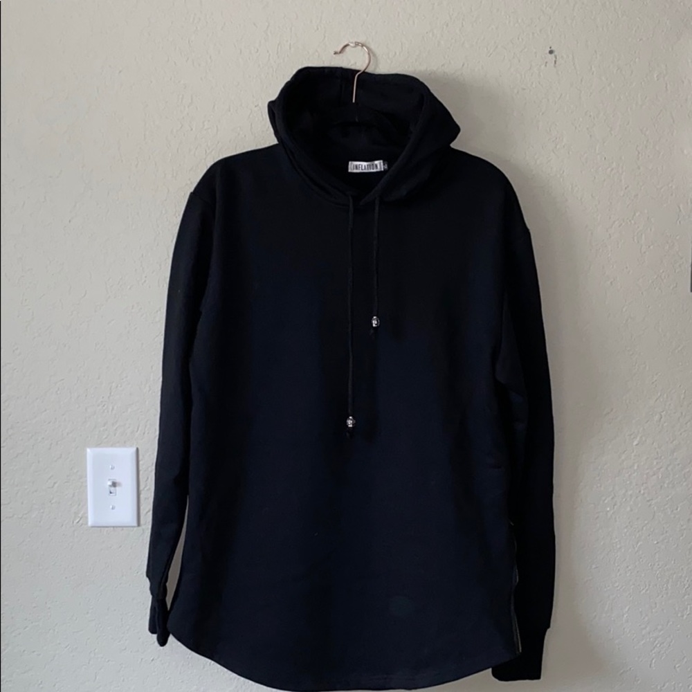 Black Triple Layer Hoodie